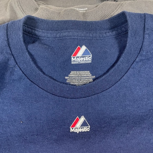 Lot of 7 MLB Baseball T Shirts Yankees Cubs Indians Majestic‎ Braves Twins Tees - Picture 3 of 16